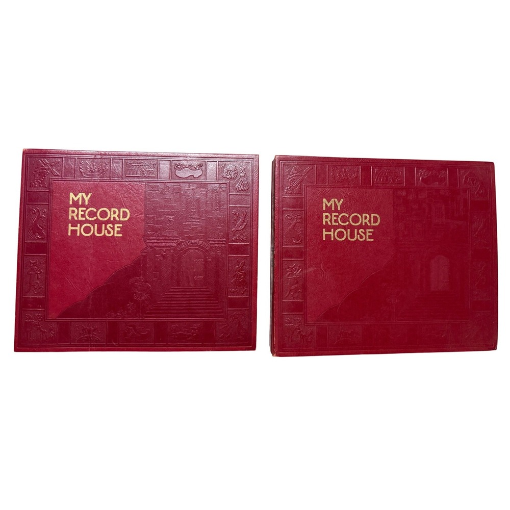 Vintage My Record House 45 RPM Vinyl Record Storage Albums - BZ